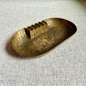 Brass Etched Ashtray